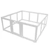 [US Local Warehouse] 12-Panel Clear Acrylic Indoor Dog Playpen 23.6 Inch-H Whelping Crate Kennel Cage Enclosure with Door Easy Assemble Pet Fence Transparent Pet Pen for Small Animals Bunny Rabbit Ferret