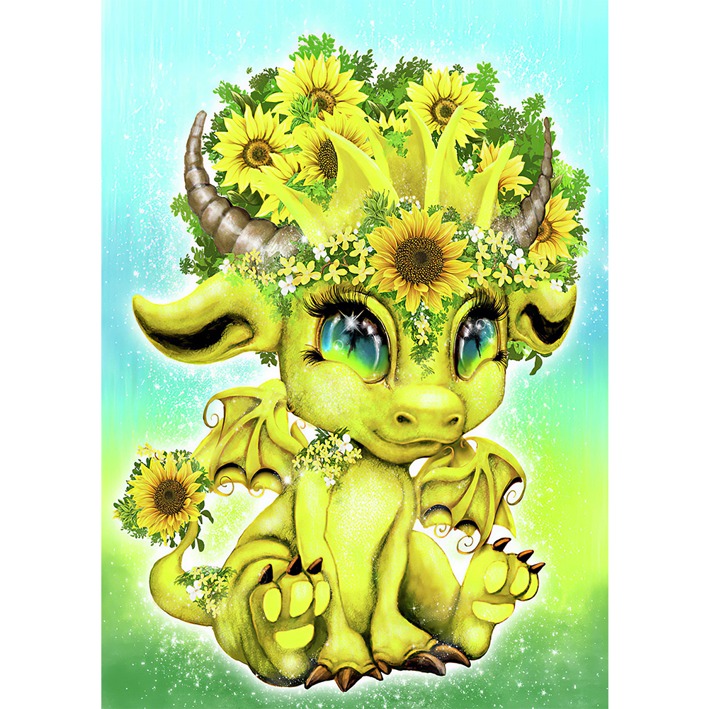 

Cartoon Dragon - Round Drill Diamond Painting - 30*40CM, 501 Original
