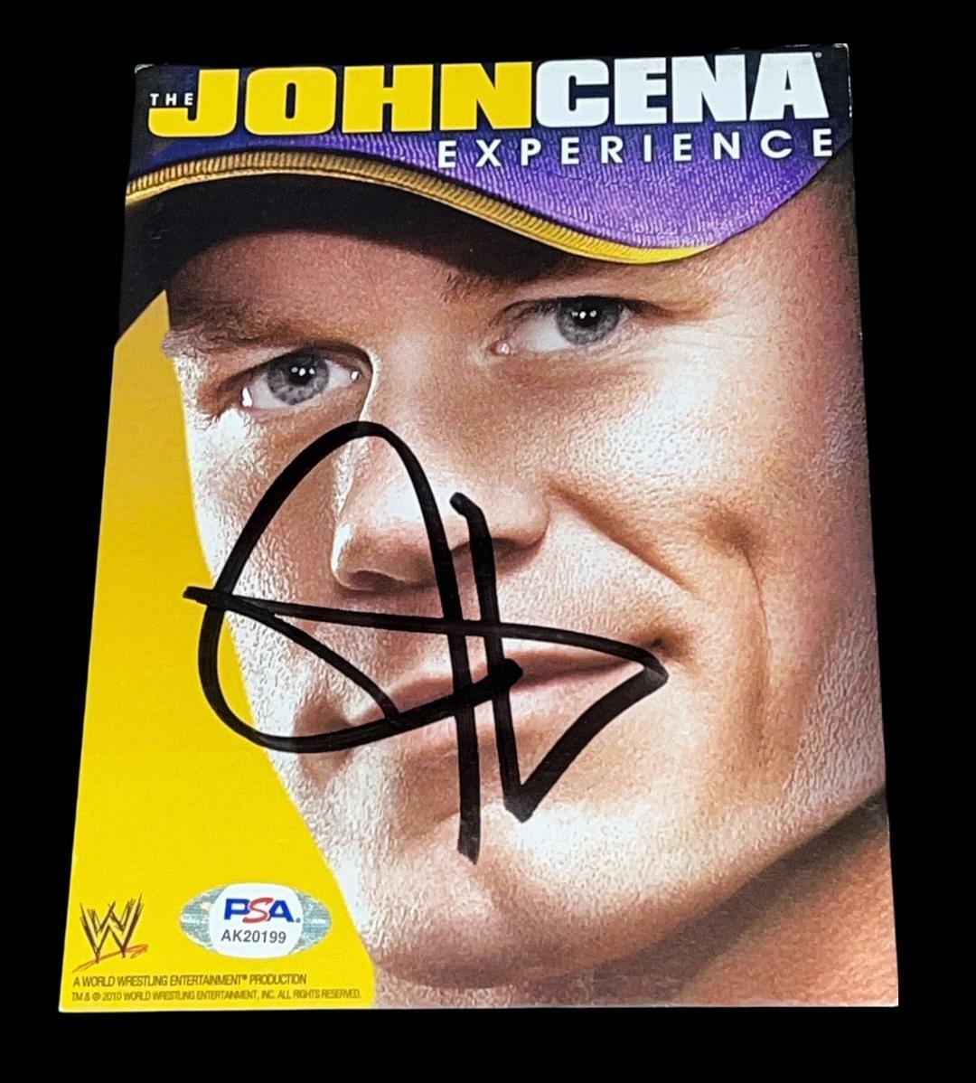 Wwe John Cena Experience Main Signé Dédicacé DVD Housse Photo Poster painting Avec PSA COA