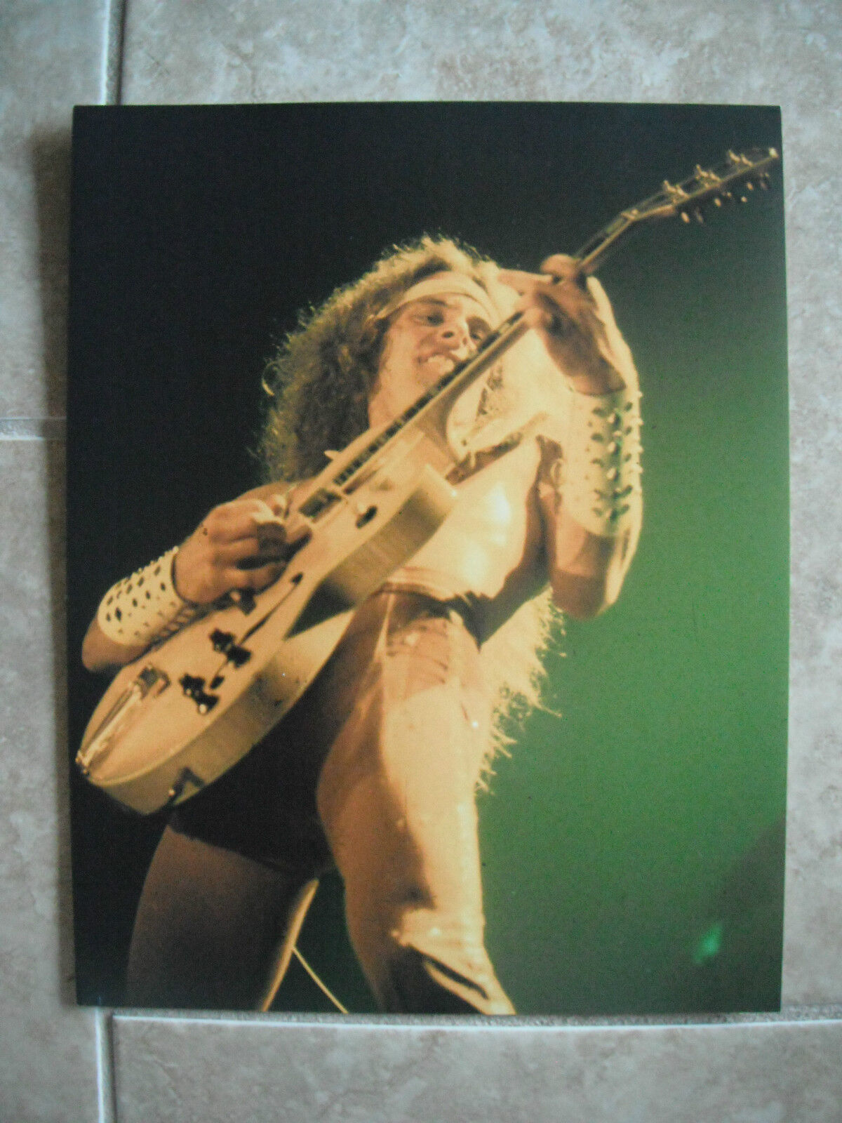 Ted Nugent Live Color 11x14 Promo Photo Poster painting Early Young