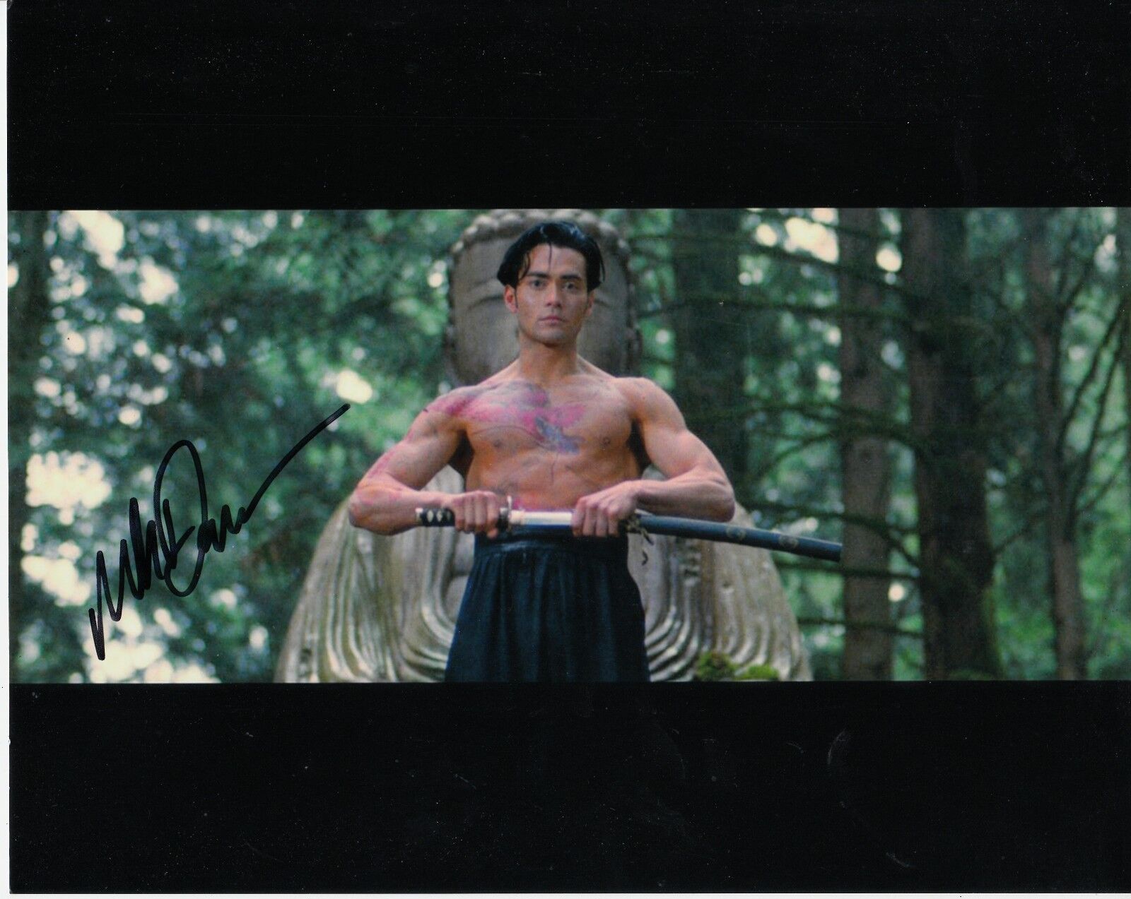 MARK DACASCOS SIGNED CRYING MAN Photo Poster painting UACC REG 242