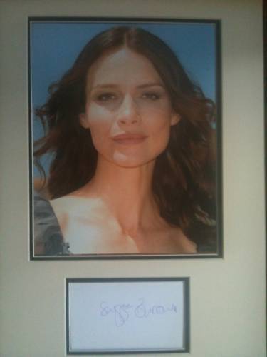 SAFFRON BURROWS - TOP ACTRESS SIGNED COL Photo Poster painting DISPLAY