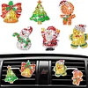6Pcs Diamond Painting Christmas Car Air Vent Clips Car Decor for Women Girls