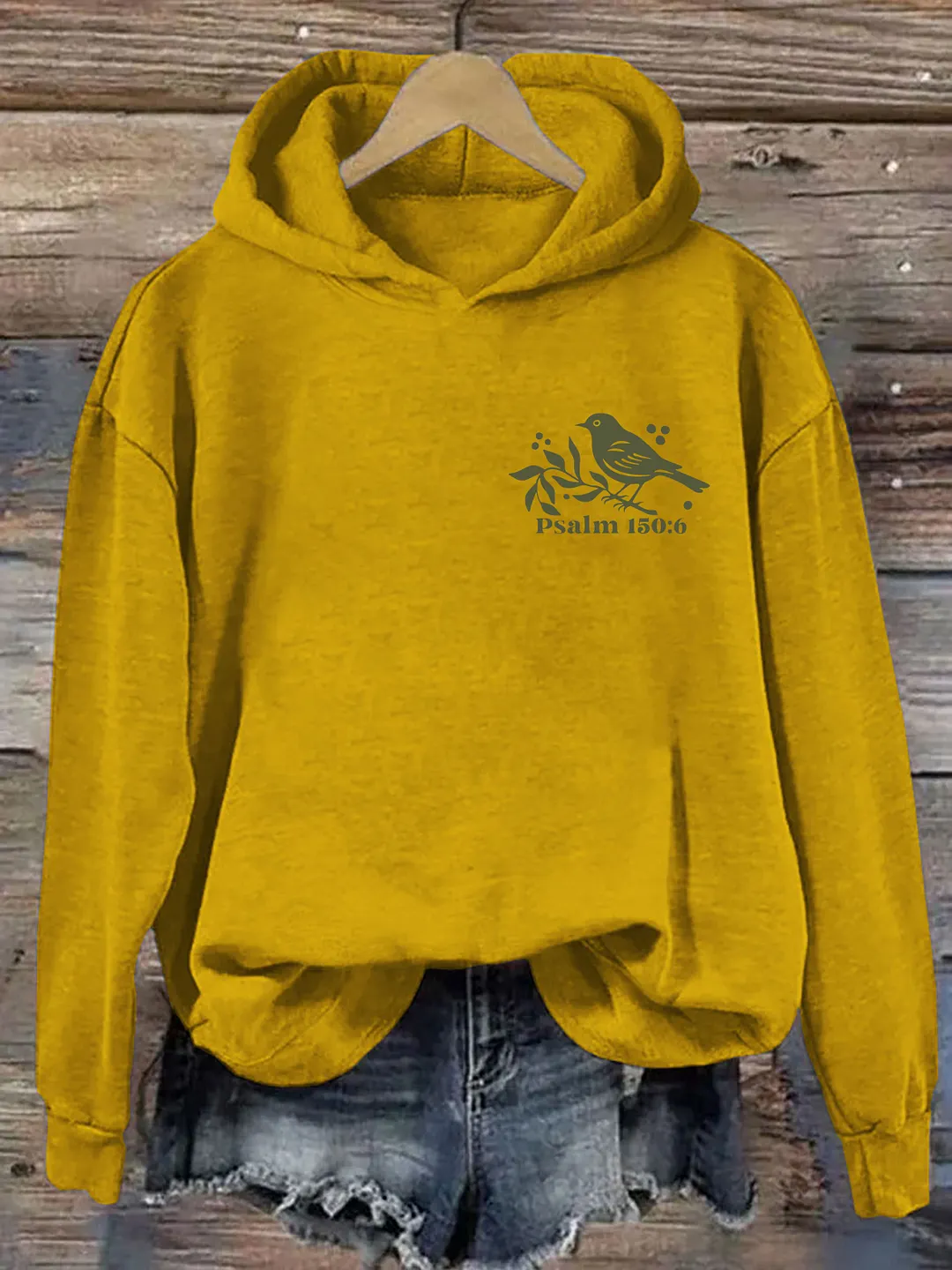 Vintage Faith Based Psalm 150:6 Christian Graphics Hoodie