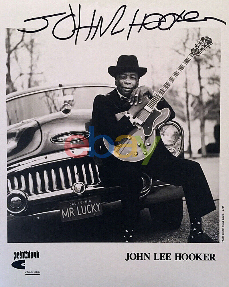 John Lee Hooker Signed 8x10 Photo Poster painting reprint