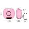 for  Powerbeats Accessories TPU Earphone Case with Safety Lock and Carabiner TPU Shockproof Cover Anti Drop Clear Cover Case Earbuds Accessories