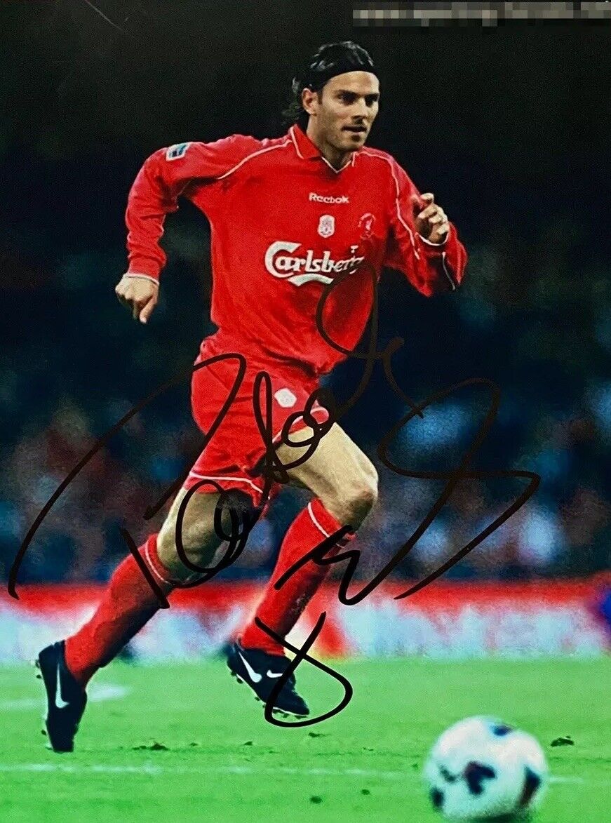 Patrick Berger Hand Signed 12x8 Liverpool Photo Poster painting