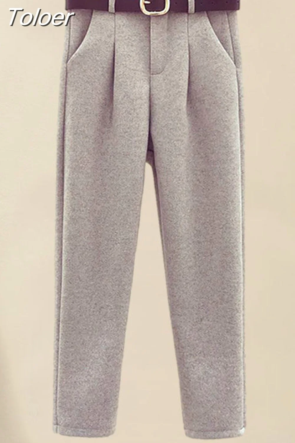 Toloer Toloer Autumn Winter Wool Suit Jacket Jacket Long Sleeve Knitted Sweater Casual Trousers Three Piece Set Elegant Women's Pant Set 1215-1-Outfit Ideas