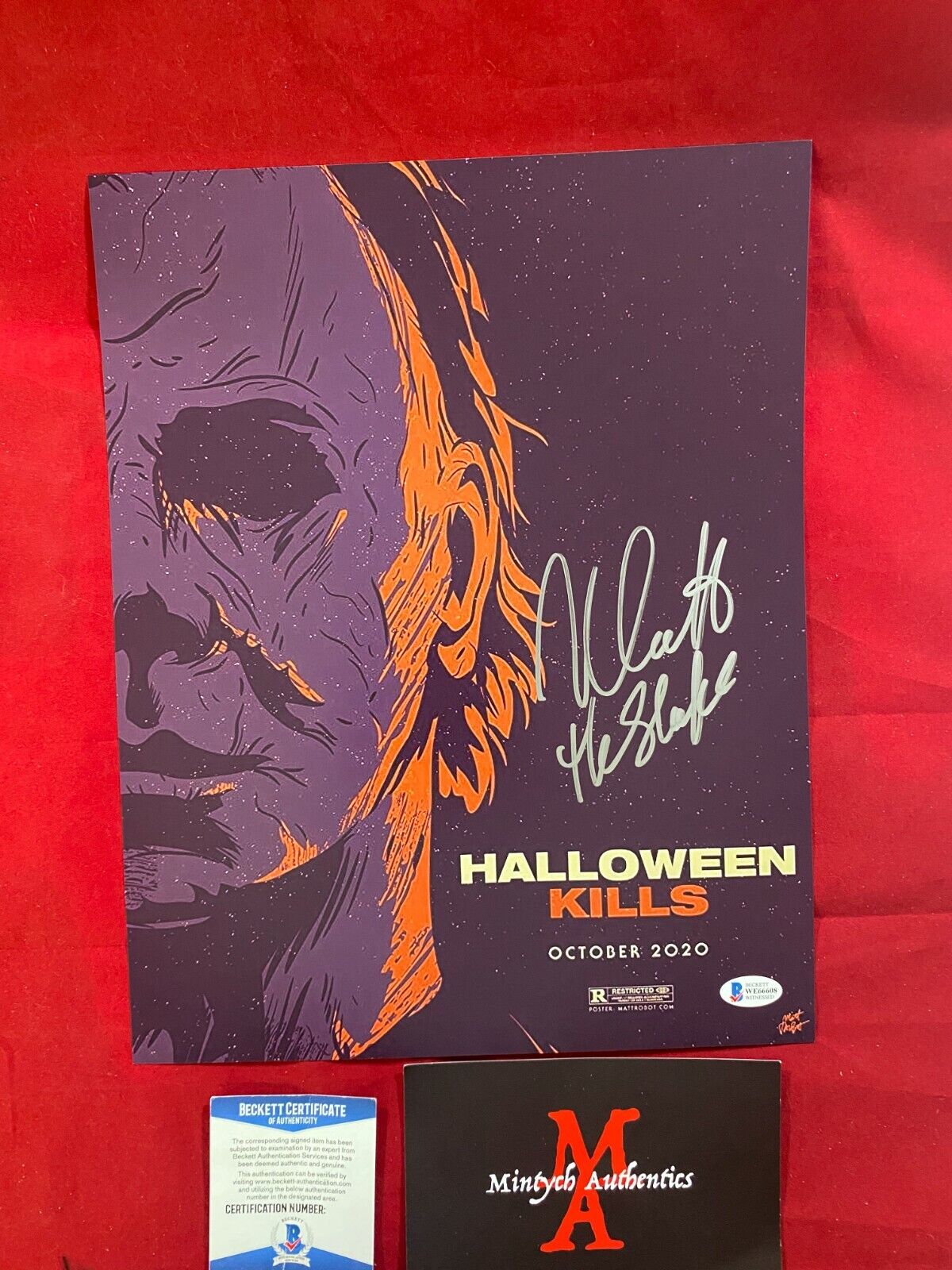 NICK CASTLE SIGNED 11x14 Photo Poster painting! HALLOWEEN KILLS! MICHAEL MYERS! BECKETT COA