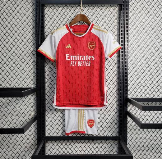 2023-2024 Arsenal home Thailand version football shirt Kids Kit