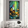 uk.everydayedeals (Limited Stock)Diamond Painting - Full Round - Pumpkin Lamp and Grandp(40*70cm)