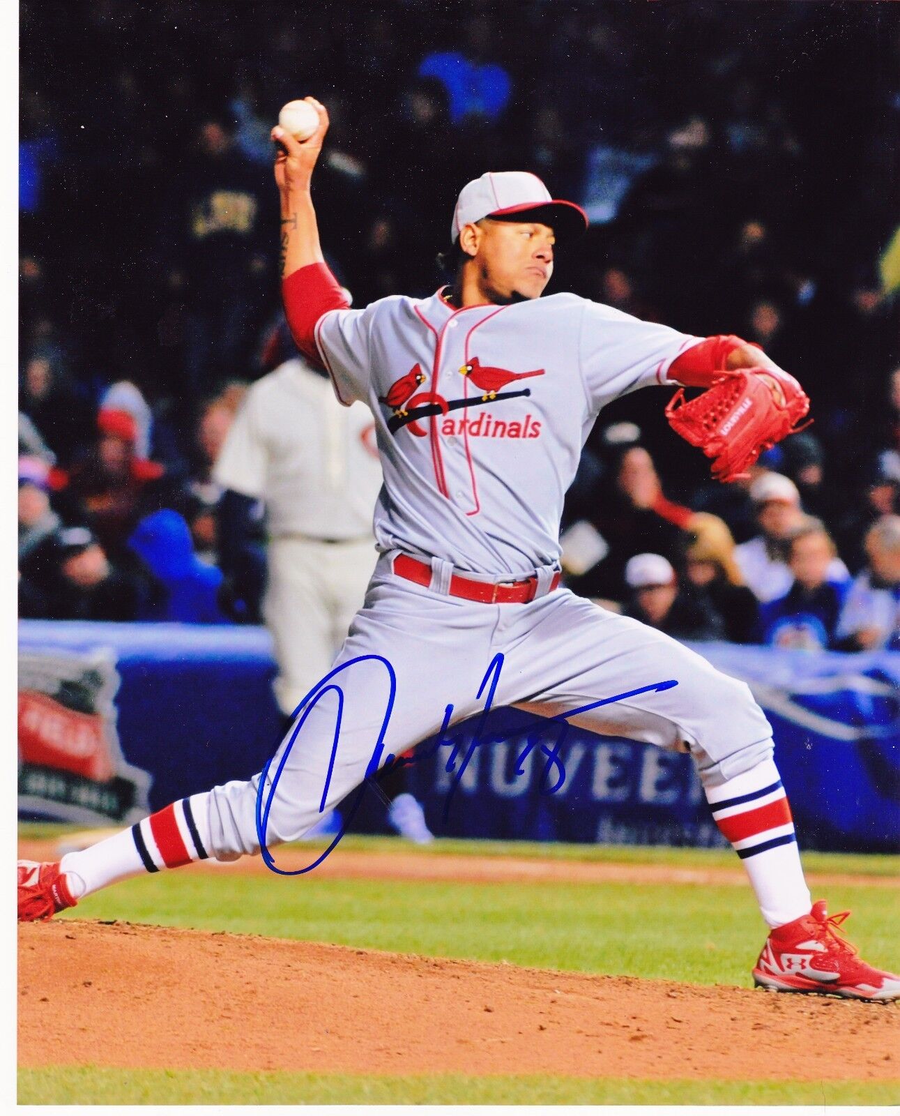 CARLOS MARTINEZ ST. LOUIS CARDINALS ACTION SIGNED 8x10