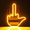 Hand Gesture Light with Remote LED Car Back Window Sign Car Finger Light for Car