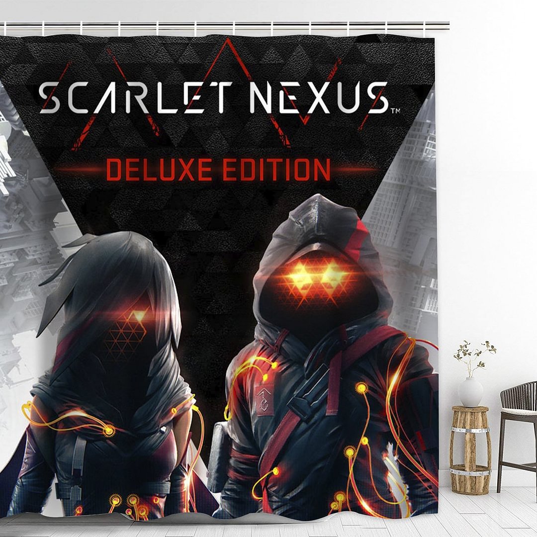 Scarlet Nexus Shower Curtain with Hooks Thicken Waterproof Bathroom Decoration