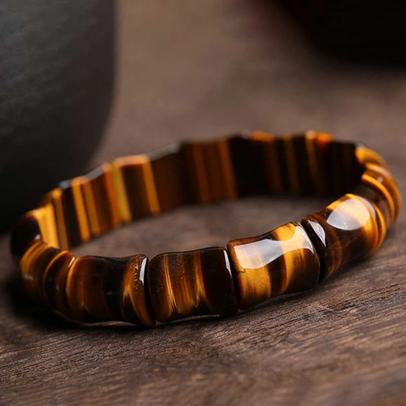 Natural Tiger Eye Strength Protection Bracelet