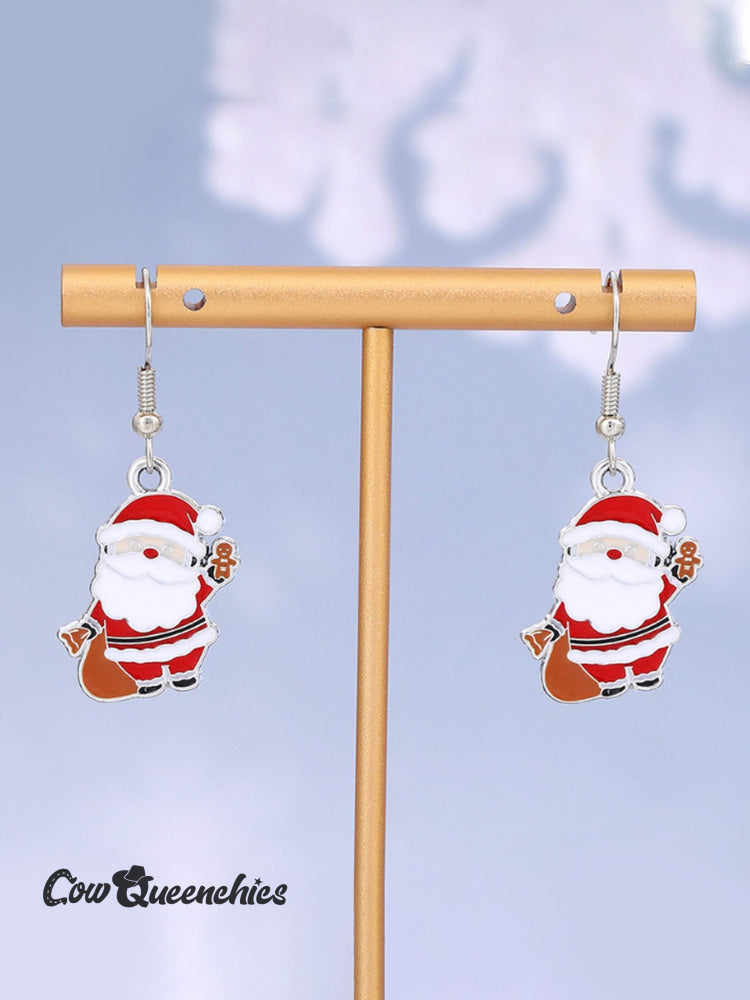 Women’s Christmas Santa Claus Earrings Multicolor / One