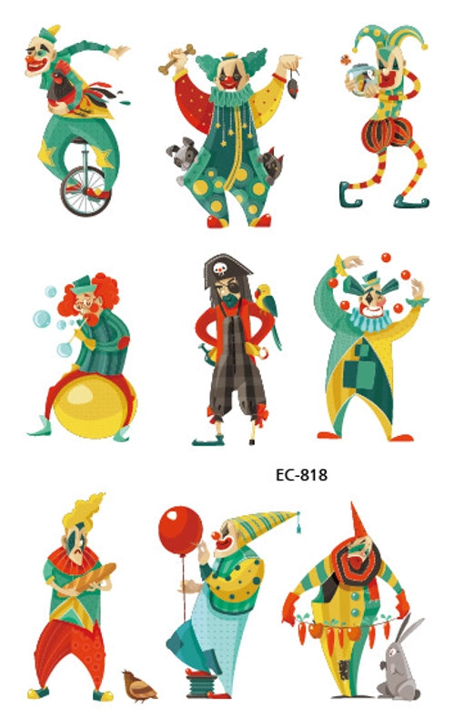 Halloween Pumpkin Masquerade Party Tattoo Stickers