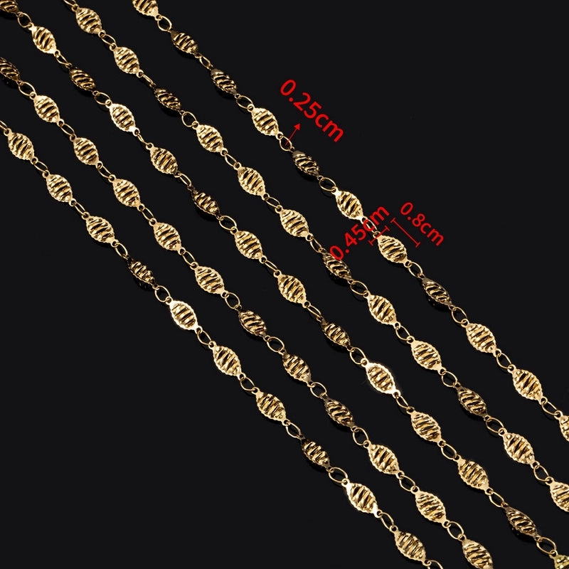 1 Piece 304 Stainless Steel 1M Jewelry Accessories Chain