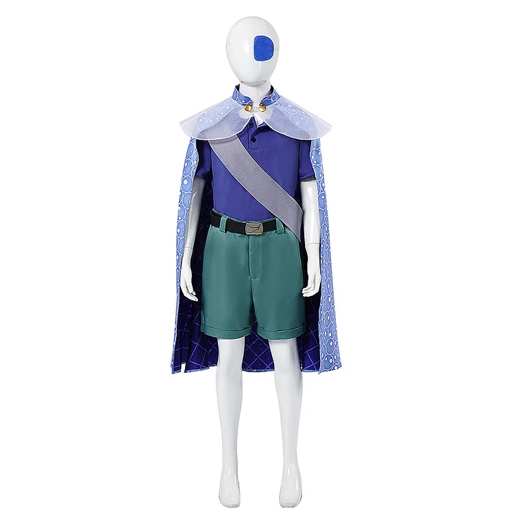 Kids Children Elio (2025) Elio Blue Cloak Set Outfits Cosplay Costume
