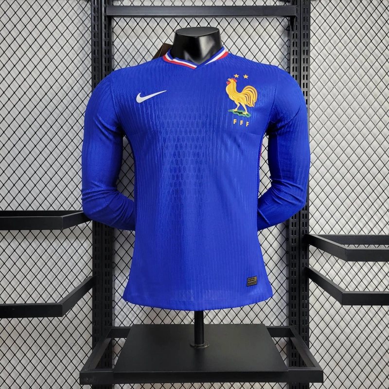France 2024 Home Long Sleeve Jersey - Player Version
