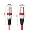 6/10Pcs 3-Pin Balanced Shielded XLR Cable XLR Male To Female Microphone AUX Cord