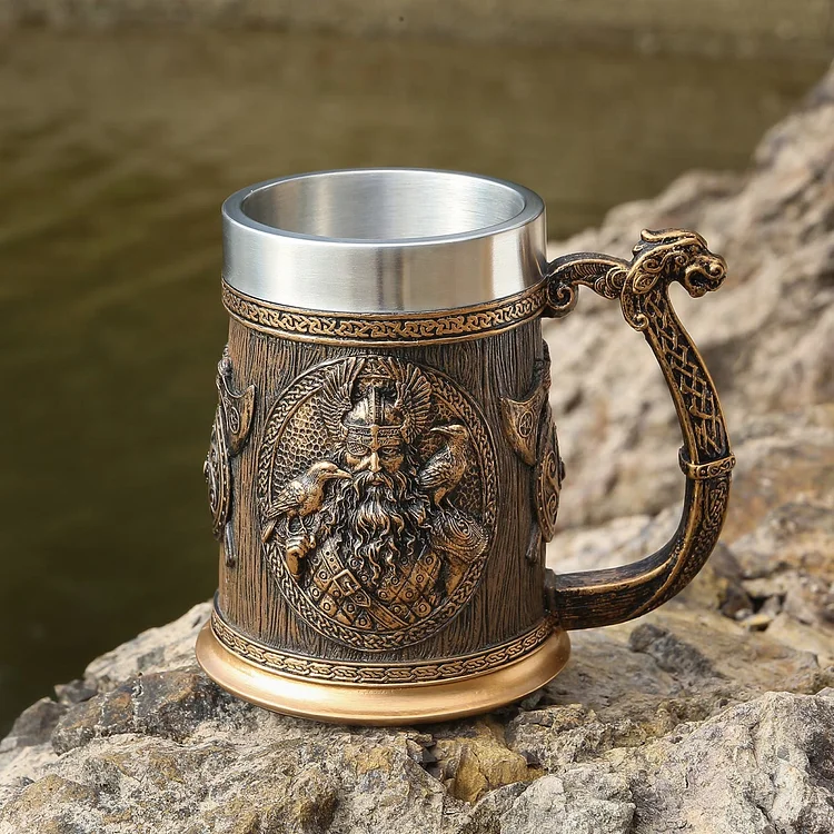 Coutureaura Viking Thor And Odin Beer Mug