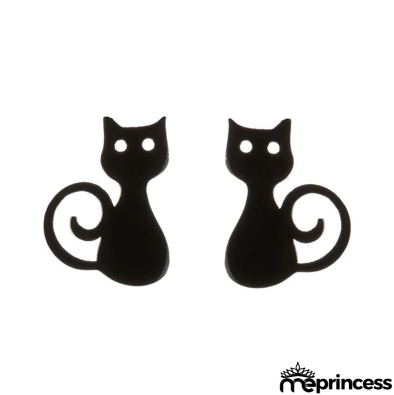 Women Fashion Hollow Eagle Owl Snake Dolphin Bee Giraffe Elephant Dog Cat Rabbit Fish Bird Penguim Stainless Steel Stud Earrings