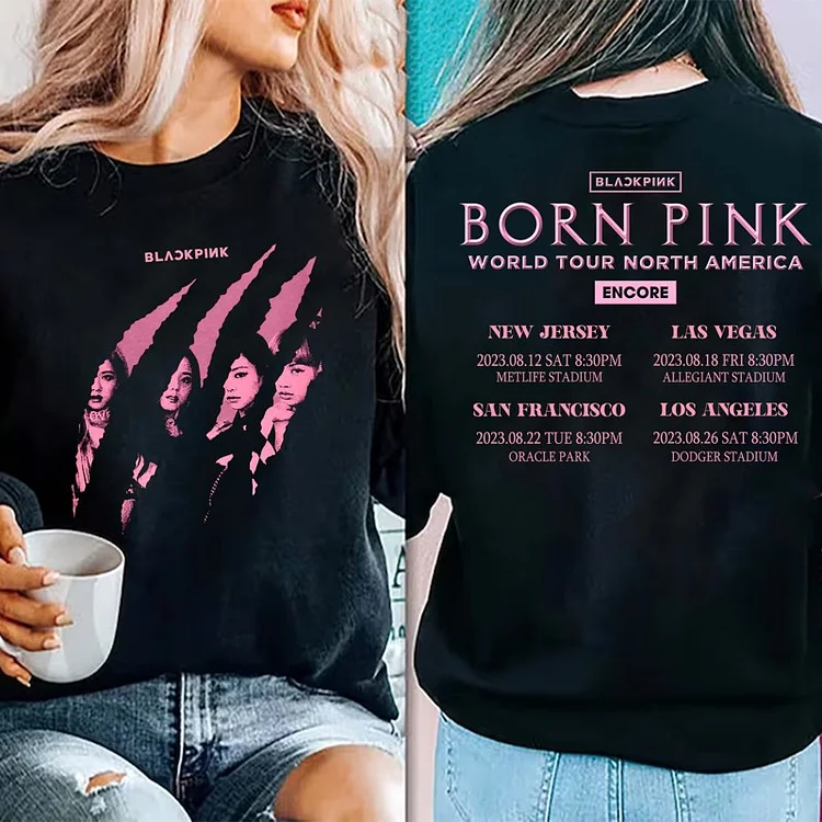 BLACKPINK World Tour BORN PINK North America Encore Photo Sweatshirt