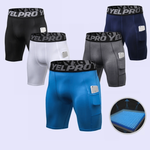 pornhint Pornhint Men's Bodybuilding Quick Dry Compression Shorts Fitness Tight Shorts Sweat Sport Short Trousers Gym Men's Shorts For Running