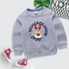 Kid Baby Boy Girl Round Neck Pullover Cartoon Hoodie Top