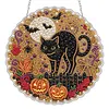 Black Cat DIY Diamond Painting Hanging Ornament 20cm for Adults
