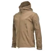 Autumn and Winter Outdoor Camouflage Waterproof Shark Skin Soft Shell Breathable Three-in-one Men's Jacket