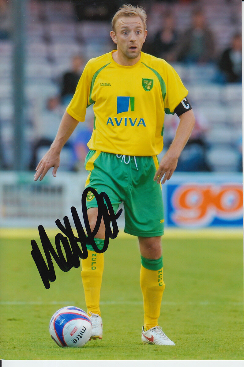 NORWICH CITY HAND SIGNED MATT GILL 6X4 Photo Poster painting 1.