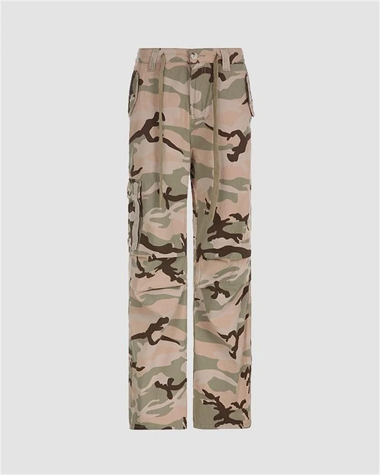 Desert Camouflage Drawstring Pants