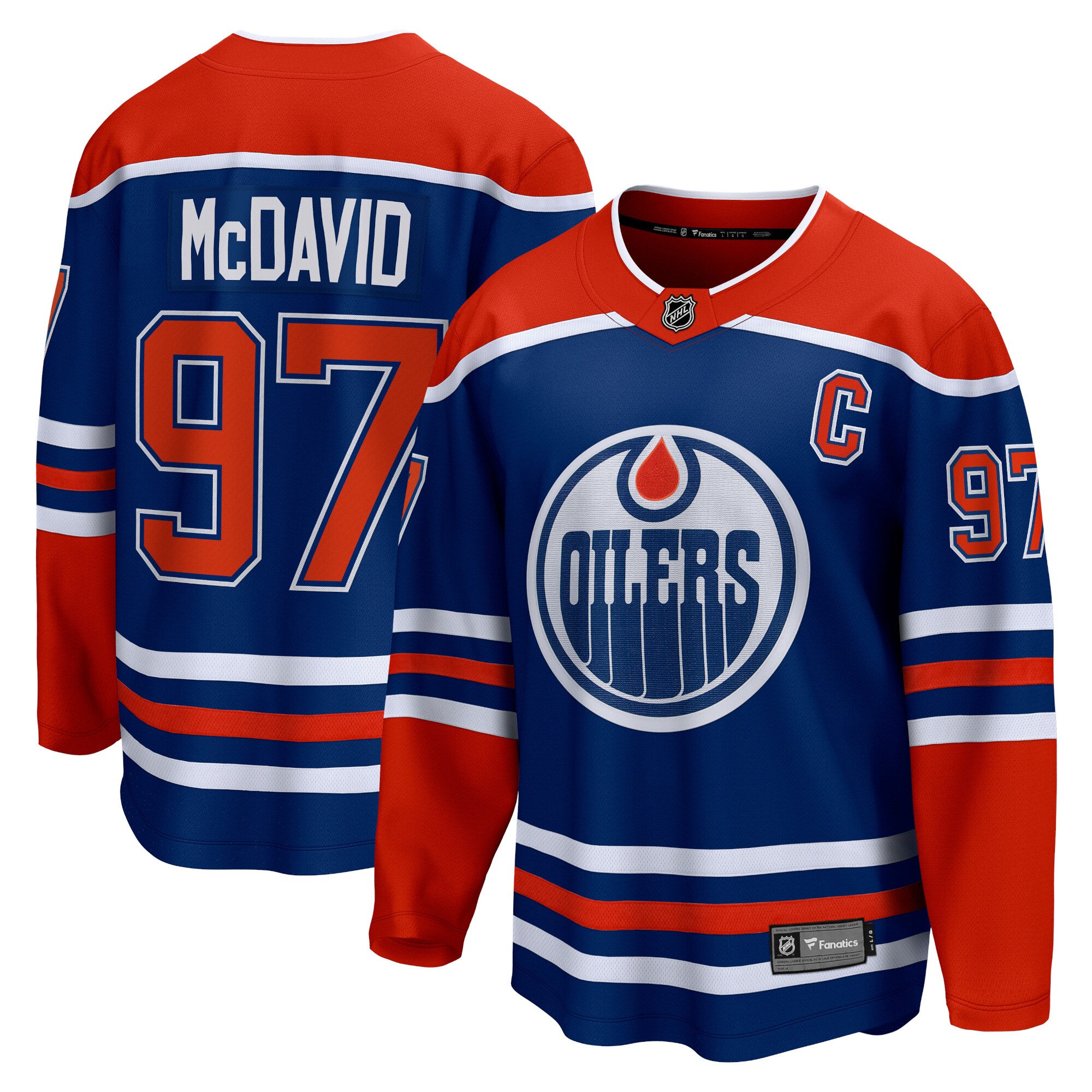 Connor McDavid Edmonton Oilers Fanatics Home Premier Breakaway   Jersey – Royal mysite