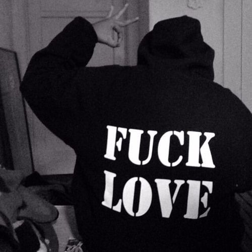 Loveciss®/ F*ck Love Print Loose Hoodie