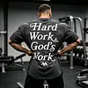 Oversize 'HARD WORK & GOD'S WORK' Tee by Inlyline