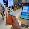PW08 3-in-1 Folding Wireless Charger with Metal Full Leather Multi-functional Stand Wireless Charger