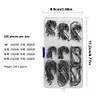200pcs Fishing Catfish Hooks High Carbon Steel Saltwater Octopus Fishing Hooks
