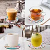 8pcs Flower DIY Diamond Painting Wooden Coasters