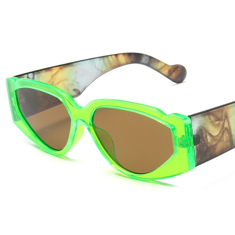 Retro Leopard Trendy Small Frame Party Sunglasses