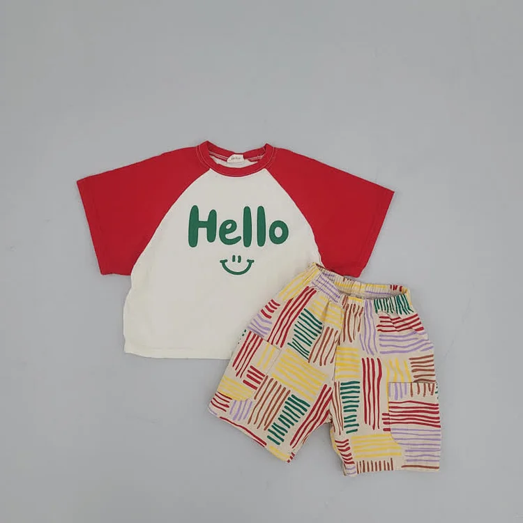 HELLO Toddler Smiley Face Loose Tee