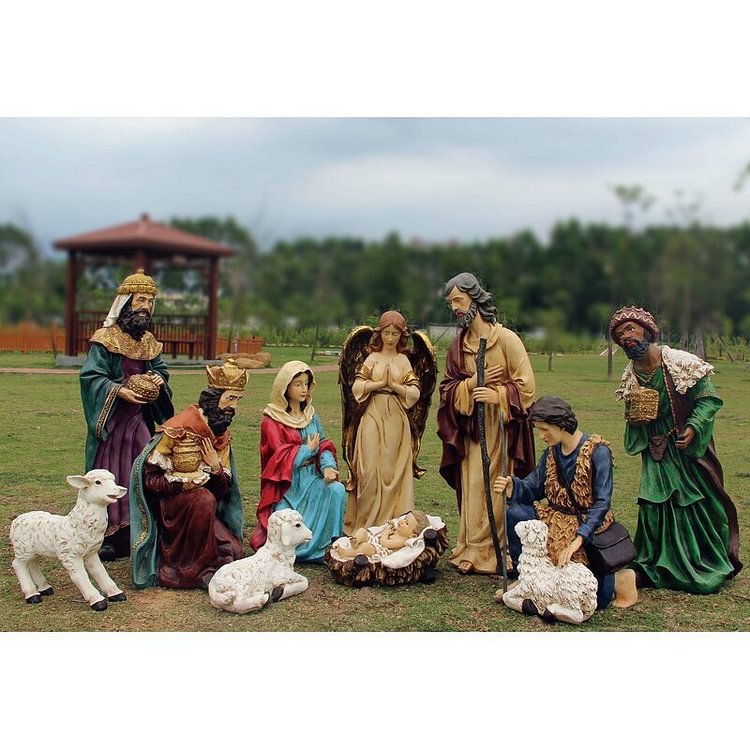 🎄[ Church Supply Christmas Limited 50% Off ]🎄 11 Piece Outdoor Nativity Lawn art