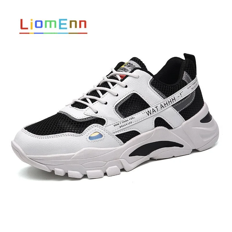 Summer Women's Sneakers Sport Shoes Women 2021 Tennis Running Shoes Breathable White Chunky Sneaker Platform Unisex Plus Size 46