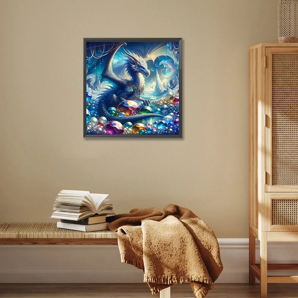 Diamond Painting - Full Round Drill - Dragon(Canvas|30*30cm)
