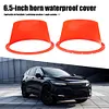 2Pcs 6.5Inch Car Audio Refit Speaker Waterproof Cover Red Car Audio Speaker Ring