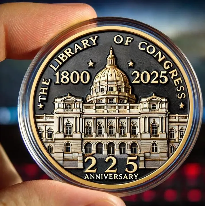 Library of Congress 225th Anniversary Coin