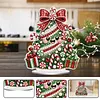 Ice Cream Xmas Tree Special Shaped 2D Flat DIY Pearl Art Diamond Painting Ornament