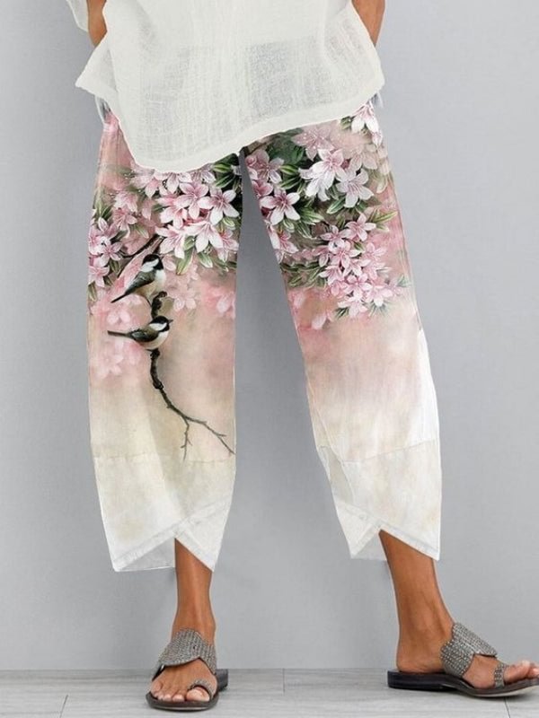 Women's Floral Print Casual Pants