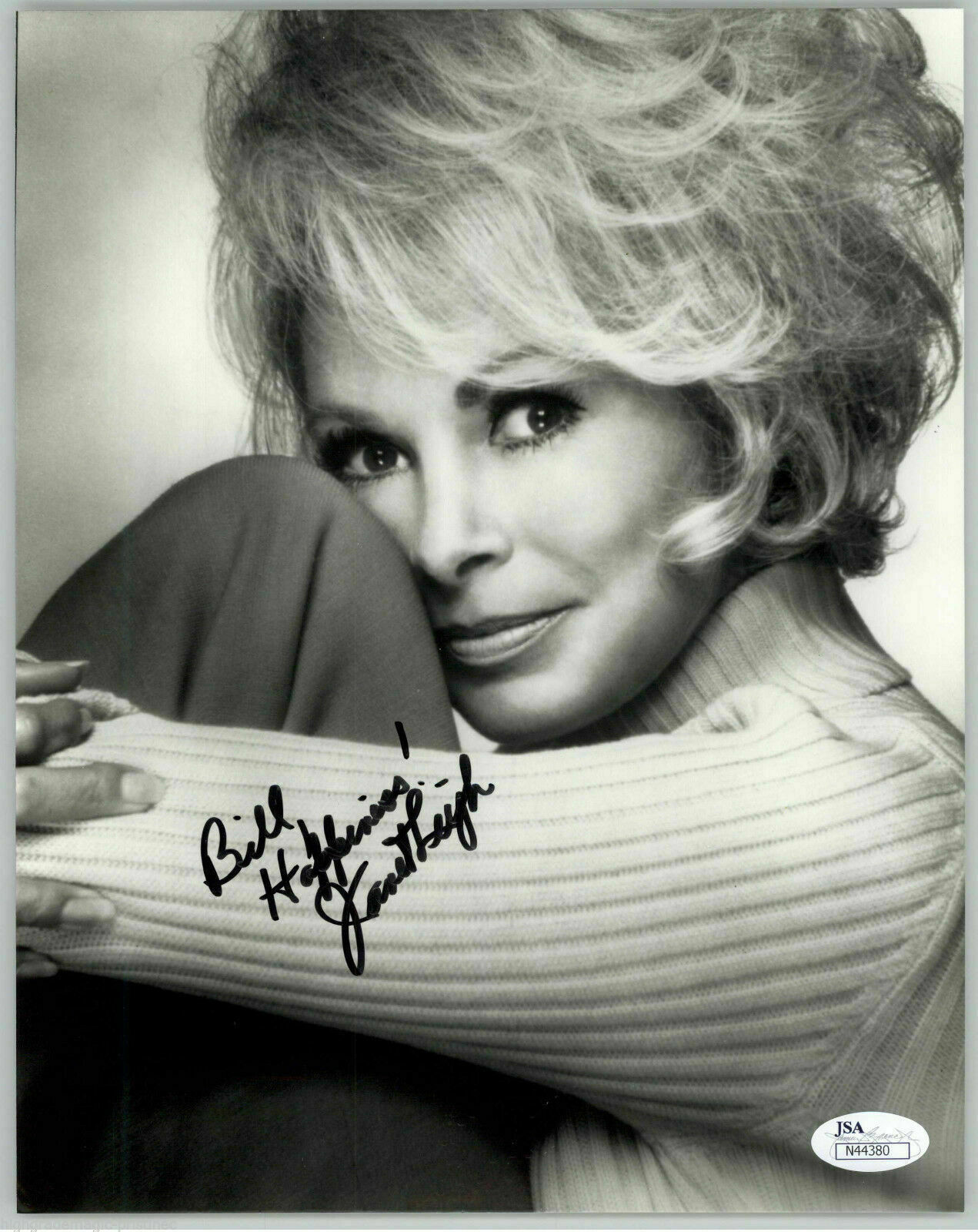 JANET LEIGH (DECEASED) INSCRIBED SIGNED 8X10 JSA AUTHENTICATED COA N44380